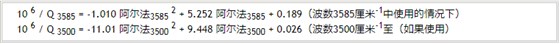 人造石英晶振紅外吸收系數(shù)α值和Q值的換算公式