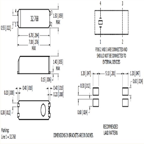 WC146SM,WC146SMF-32.768KHZ-T,7015mm,Mmdcomp晶振