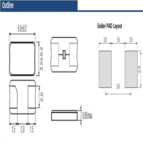 SX-SS2-10-20HZ-32.000MHz-9pF,6G無(wú)線通信晶振,新松無(wú)源晶振