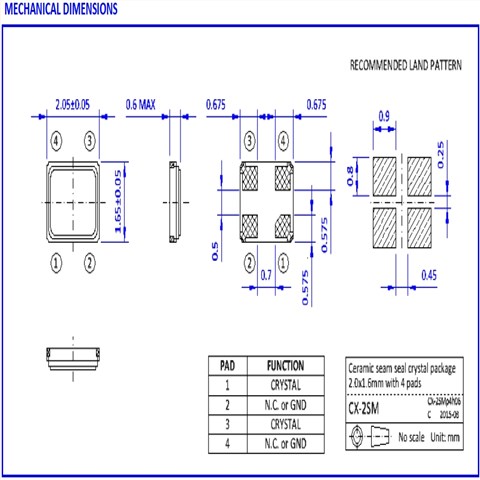 6G通信模塊晶振 NKG汽車級(jí)晶體 S2SM30.0000F12M25-EXT