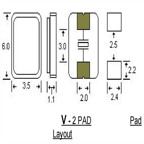 6035mm,52MHZ,AAV52M000000FLH32H,STD晶體諧振器