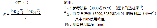 人造石英晶振紅外吸收系數(shù)α值和Q值的換算公式