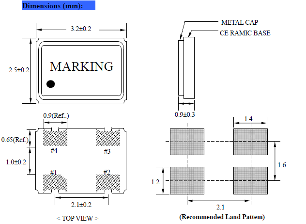 NAOK 32 3225 32.768k OCS