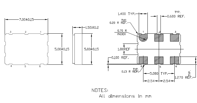 8N3S272 7050 LVPECL