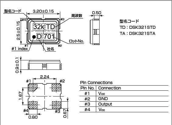 DSK321STD 3225(TCXO)