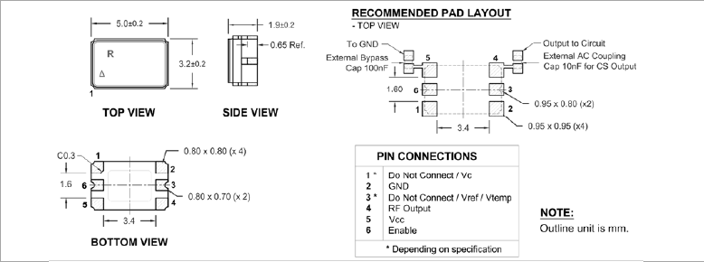 RPT5032A 5032 TCXO