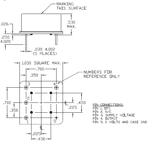 yh1460 25.4 x 25.4 OCXO