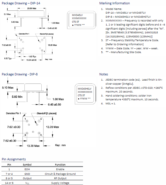 MXO45HSTLV 13.2-13.2 OSC