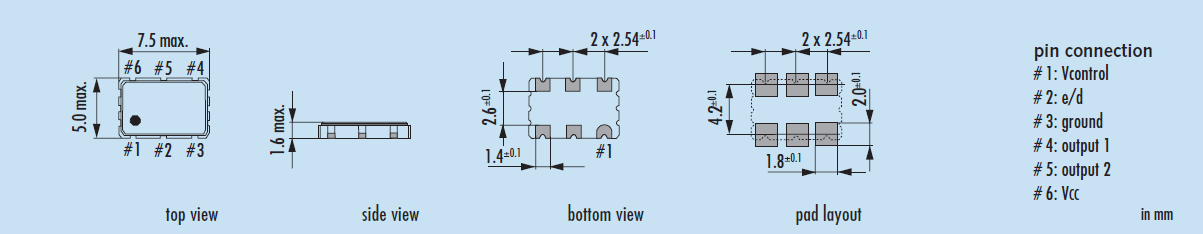 jve75b 7552 VCXO