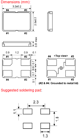 KX–7晶振,歐美進(jìn)口石英晶振,3225尺寸晶體諧振器