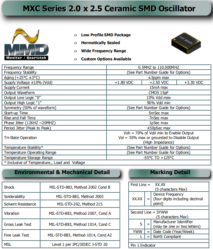 MXC 2520 OSC