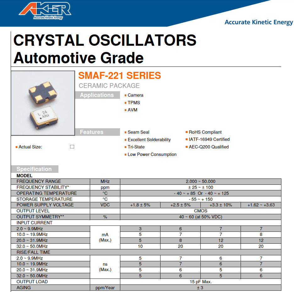 SMAF-221 2520 OSC