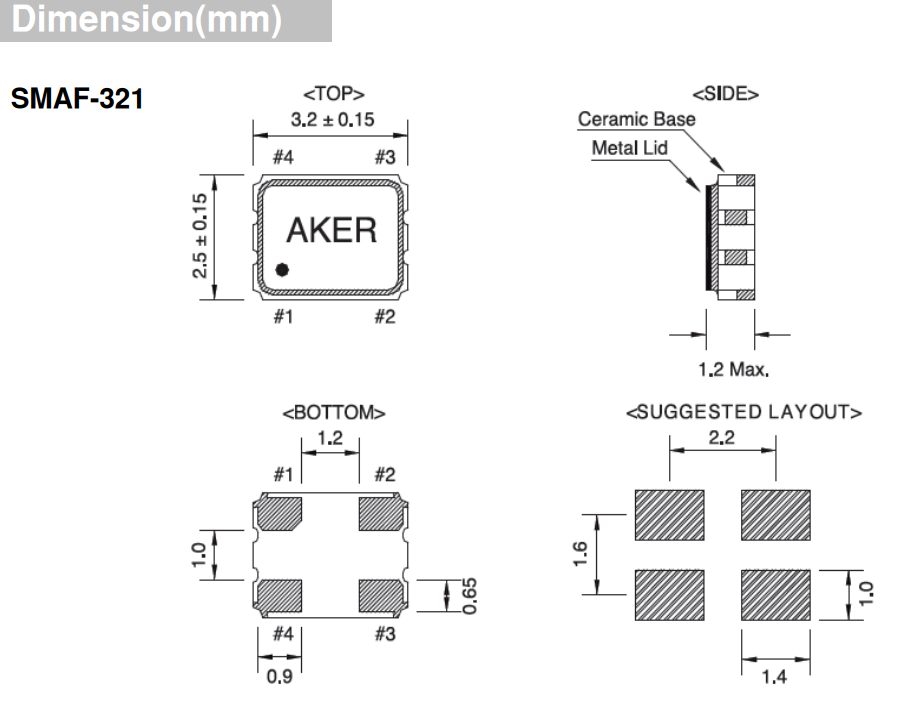 SMAF-321 3225 OSC