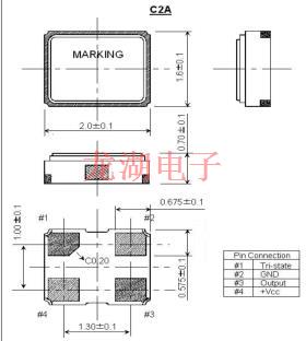 ITTI美國晶振,C2A石英晶體振蕩器,C2AH20-25.000-15-3.3V晶振