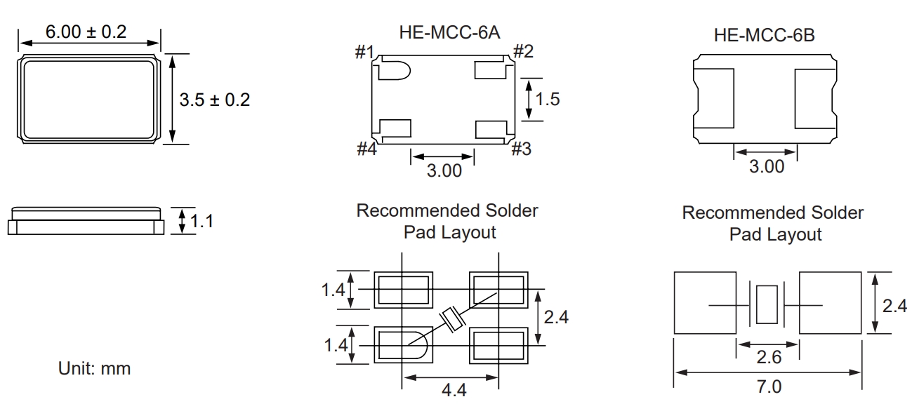 HE-MCC-6B-26.000F-18M-30PPM 6G通訊晶振 HEC無(wú)源晶體