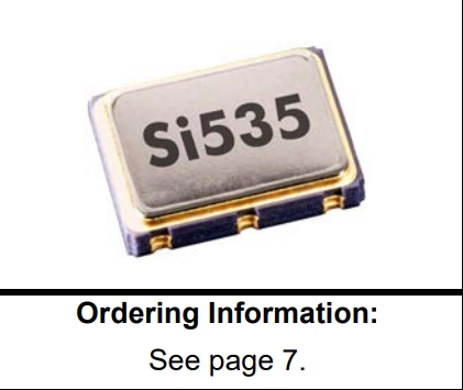 535FB106M250DGR,Si535差分振蕩器,6G交換機(jī)晶振,Skyworks晶振